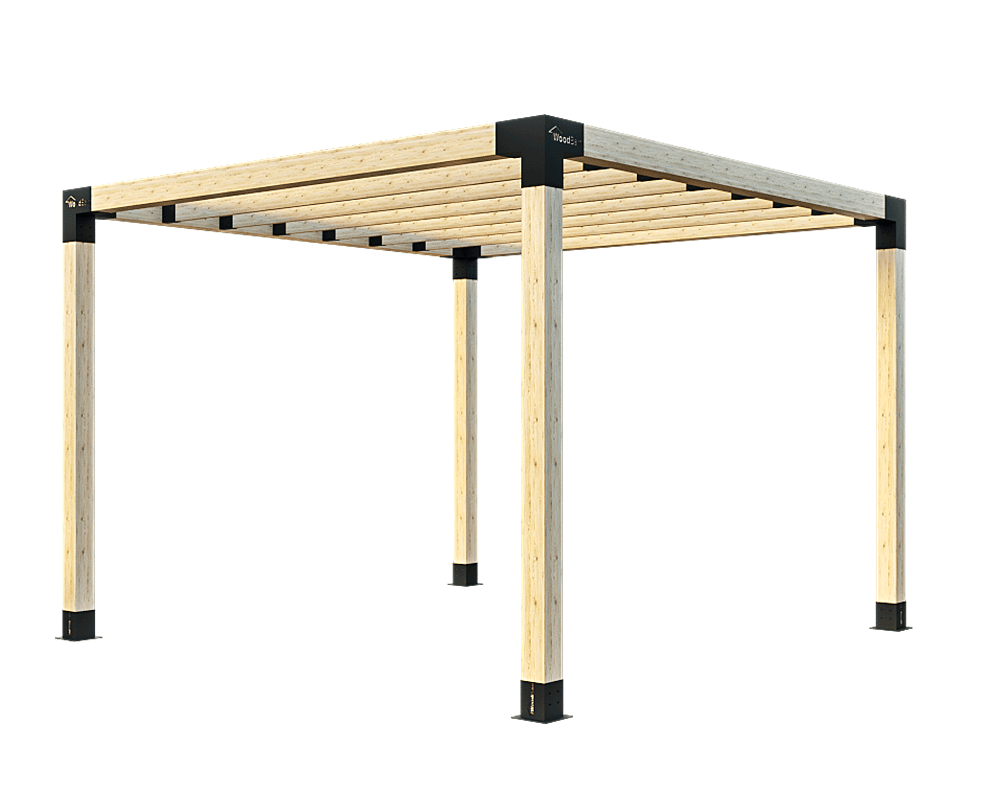 Pergola-Kit-for-6x6-Wood-Posts-with-2x6-Top Rafter Brackets wood barn Wood Barn India Pvt Ltd