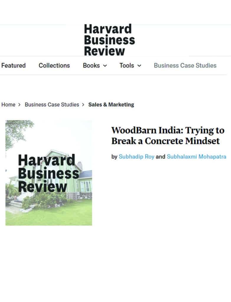 Harvard Business Review wood barn India